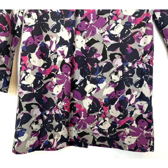 Thakoon Womens Midi Floral Trench Rain Coat Size M Bloomcore Art To Wear Abstrac - Picture 6 of 14